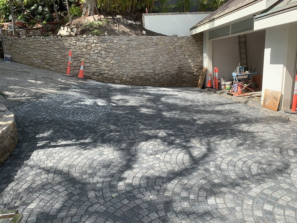 cobble driveway